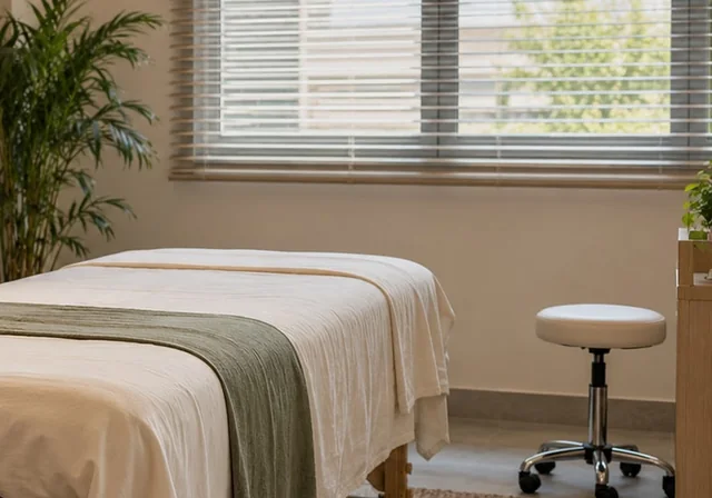 Facial — distinct illustrative spa & wellness website service view